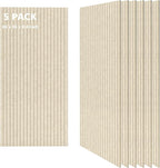 AUTORIFIC Acoustic Panels,5 Pack Sound Panels Noise Reducing for Walls,47.2"x23.6"x0.35" Soundproof Wall Panels,High-Density Acoustic Wall Panels,Decorative Sound Dampening Panels,Camel