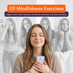 Special Supplies 101 Mindfulness & Meditation Cards Daily Self Care Kit for Stress & Anxiety Relief Relaxation Gifts for Teens and Adults Motivational Cards for Women -Positive Affirmations