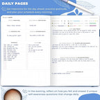 Clever Fox Self-Care Journal – Wellness & Daily Reflection Notebook – Mental Health & Personal Development – Self-Care, Meditation & Mood Journal for Women & Men – Large (Mystic Blue)