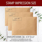 The Duncans Personalized Address Stamp | Envelope Return Address Stamps for Couples and Families | Custom Gift (1, Wood Handle)