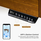 EUREKA ERGONOMIC Electric Standing Desk with Dual Drawers,63 Inches Height Adjustable L-Shaped Office Desk,Sit Stand desk Ergonomic Executive Desk Computer Workstations with Monitor Stand,Right/Walnut