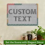 Custom Sign, Custom Street Sign, 11 Font Colors, 13 Font Styles, 4 Hole Options, 22 Sizes, 10x14 Inches, Rust Free DiBound, Fade Resistant, Made in USA by My Sign Center (Fauxsaic 2)