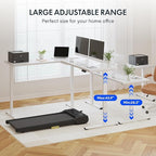 FLEXISPOT L Shaped Standing Desk, 71 x 63 Inch Electric Height Adjustable Corner Desk, Sit Stand Computer Workstation, Preset Controller, Home Office, White Frame with White Top, White Drawer