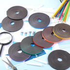 AmazingSpark Magnetic Tape Roll Thin Strips, 1/4 Inch x 33 Feet Magnetic Board Dividers Whiteboard Graphic Decorative Tape Marking Line for Classroom Office Art Accessories(Orange)