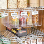 Plastic Wire Shelf Label Holder, Reusable Shelf Tags for Pantry Retail Store, Supermarket UPC Price Card & Ticket Display, Strong & Easy Clip Design Tight Snap Lock Closure. 1-1/4" H X 3" W (100)