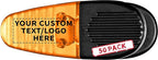 50 Magnetic Memo Holders Set - Customizable Text, Logo - Large Clip, Plastic - Orange