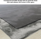Koonmi Tempered Glass Chair Mat for Hardwood Floors & Carpets, 30" x 55“ Grey Heavy Duty Office Floor Protector, Scratch & Dust Concealing, Noise-Free for Home Office Desk