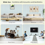 AUTORIFIC Acoustic Panels,10 Pack Sound Panels Noise Reducing for Walls,47.2"x23.6"x0.35" Soundproof Wall Panels,High-Density Acoustic Wall Panels,Decorative Wall Sound Absorbing Panel,White