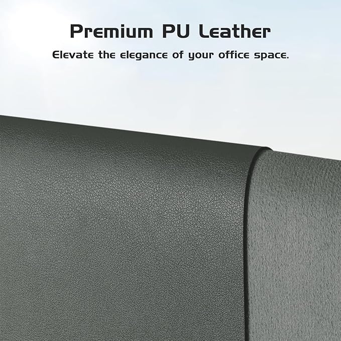 Aothia Leather Desk Pad Protector, Office Desk Mat, Large Mouse Pad, Laptop Desk Pad, Non-Slip PU Leather Desk Blotter, Waterproof Desk Writing Pad for Office and Home (Jungle Green, 47" x 24")