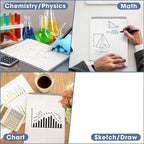 Engrowtic 2 Pack Top Spiral Graph Paper Notebooks 8.7 X11.4 Inch A4 Grid Paper Notepad 70 Sheet Memo Steno Pad for Engineering Writing Sketching Drawing School Office Supplies (Dark Blue)