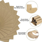 Brown Kraft Cardstock - 8.5'' x 11'' 85lb Cover Card Stock Heavyweight Paper Perfect for Scrapbooks/Art/Crafts/Christmas/New Year Cards 25 Sheets 250GSM UAP13KP