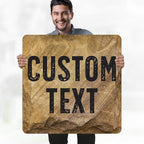 Custom Sign, Custom Street Sign, 11 Font Colors, 13 Font Styles, 4 Hole Options, 22 Sizes, 30x30 Inches, Rust Free DiBound, Fade Resistant, Made in USA by My Sign Center (Stone)