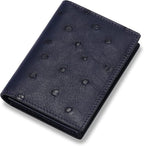 Leather Business Card Case Holder for Men & Women, Italian Calfskin