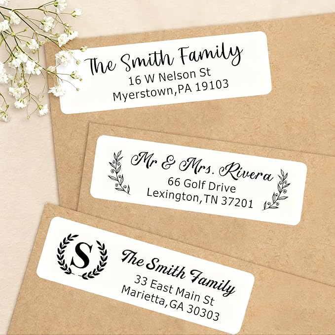 EDSG Personalized Return Address Labels, Custom Address Stickers on Sheets, Custom Address Stickers (99-990 Labels) (297)