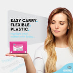 3" X 5" Index Card Case Holds 100 Cards Includes Business Card/Index Holder and 5 Tab Dividers Comes in Assorted Color – (Pack of 4) By (Emraw)