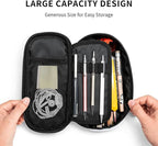 SNAPMADE Boys Pencil Case with Soccer Ball Printed, Cool Portable Pen Bag Pouch with Zipper for Teens Stationery Supplies, Sports Style Pencil Box Cosmetic Bag for Sports Women and Girls