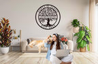 Metal Name Signs Personalized, Custom Tree of Life Signs, Custom Family Name Sign, Last Name Sign, Metal Wall Art, personalized wall decor, Personalized Wedding Gift