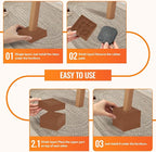 shouwuhho Furniture Risers, 4 Pack Bed Risers with Non-Slip Grip and Heavy Duty Support, 1 Inch 2 Inch 3 Inch 4 Inch Height Lift for Couch, Sofa, Table, Desk, Chair, Refrigerator - Brown, 1 Inch