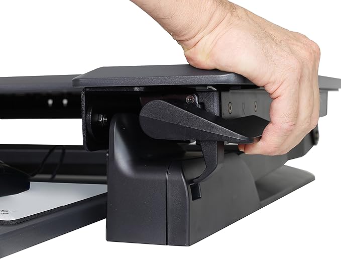 Ergotron – WorkFit-TL Standing Desk Converter, Dual Monitor Sit Stand Desk Riser for Tabletops – 37.5 Inch Width, Black