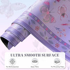 iCasso Purple Large Mouse Pad, Desk Matt for Desktop, XXL Desk Mat for Keyboard and Mouse, Anti-Slip Big Mousepad Computer Mat with Stitched Edges