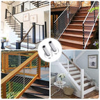 [Patent]CKE 40 PCS 30 Degree Angle Cable Railing Corner Protector Sleeve for 5/32", 3/16" Wire Rope Deck Cable Railing, T316 Marine Grade Stainless Steel Beveled Protective Sleeves for Wood Post, CR30