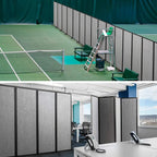 Strongbird Room Partition,Office Divider,Portable Commercial Screen Dividers,Privacy Partition Separator,Classroom School Dividers,12'7"L* 6'7"H,6 Panel,Light Grey