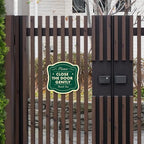 Custom Decorative Outdoor Metal Sign - Personalized Aluminum Driveway Sign, Waterproof, Made in USA - Design 3 Forest Green 8x8 In