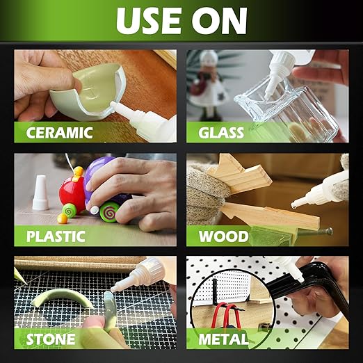 Medium Super Glue Kit, 113.6 Gram (4 oz) CA Glue with Anti-Clog Cap & Microtips for Woodworking, 3D Printing, Aquarium, Crafts, Plastic – Instant Cyanoacrylate Adhesive Repair Shoe, Ceramic, Glass