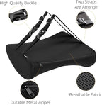 Amazon Basics Rectangular Comfortable Back Support Cushion for Office Chairs, Memory Foam, Black
