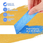 NEOACT 16 Rolls Painters Tape 2 Inch Wide,Multi-Surface No Residue Blue Masking Tape for Walls Painting,Packing,Labeling,DIY Crafts,2 Inch x 55 Yards(880 Yards Total)