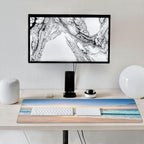 Gaming Mouse Pad,Large Mouse Pads for Desk,Non-Slip Rubber Base Extended Mousepad,XXL Keyboard Mouse Mat,Stitched Edges Computer Keyboard Desk Pad,35.4x15.8inch,Beach Sunrise