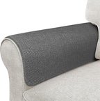 Couch Arm Covers, Waterproof Armrest Cover for Sofa, Armchair, Loveseat, Non-Slip Recliner Arm Cover, Sofa Arm Covers, Headrest Covers, Arm Chair Covers Set of 2 (Dark Gray, 24"×20")