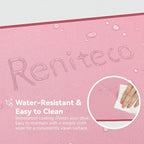 Reniteco Waterproof Large Gaming Mouse Pad with Durable Stitched Edges, Non-Slip Rubber Base, Grainy Jacquard Mouse Mat Desk Pad for Home Office Gaming, 27.6"x11.8"x0.12", Pink