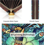 APHISON RFID Credit Card Holder Wallets for Women Leather Zipper Card Case for Ladies Keychain Wallet