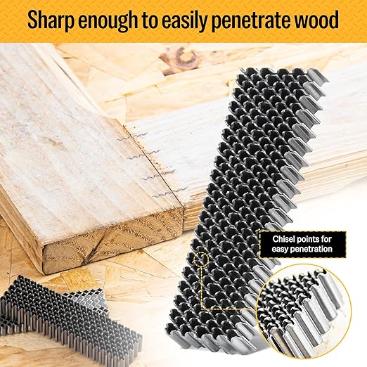 meite Corrugated Fasteners MC114 25 Gauge 1-Inch Crown 1/4-Inch Length Corrugated W Fastener Staples 8,000 PCS/Case (1 Case Pack)