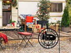 Personalized Happy Camper Metal Sign, Custom Happy Camper Yard Sign, Hanging Camping Sign, Camper Decor, RV Decor, Custom Campground Sign, Personalized Campground Gift