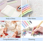 FIOVER Colored Pens, 12 Pack Colorful Gel Pens, Quick-Dry 0.7mm Medium Point for Journaling, Note Taking, Doodling, Aesthetic Office School Supplies, Gifts for Women Men（12PCS Aesthetic+Vintage）