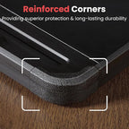 Sooez Reinforced Clipboard with Storage, Inner Plastic Folder Attached, Heavy Duty Clip Boards 8.5x11 with Pen Holder, High Capacity Nursing Clipboards Box for Teacher Office Home, Letter / A4 Size