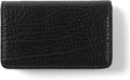 Leatherology Premium Ebony Business Card Case, Magnetic Closure ID Holder, Full Grain Leather