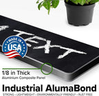 Custom Sign, Custom Street Sign, 11 Font Colors, 13 Font Styles, 4 Hole Options, 22 Sizes, 3x12 Inches, Rust Free DiBound, Fade Resistant, Made in USA by My Sign Center (Chalkboard Black)