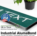 Custom Sign, Custom Street Sign, 11 Font Colors, 13 Font Styles, 4 Hole Options, 22 Sizes, 3x12 Inches, Rust Free DiBound, Fade Resistant, Made in USA by My Sign Center (Chalkboard Green)