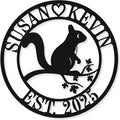 Custom Metal Squirrel Sign,Last Name Signs For Home,Personalized Metal Sign,Metal Name Signs Personalized,Personalized Family Name Sign,Personalized Metal Signs,Personalized Signs For Home,Metal Wall