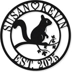 Custom Metal Squirrel Sign,Last Name Signs For Home,Personalized Metal Sign,Metal Name Signs Personalized,Personalized Family Name Sign,Personalized Metal Signs,Personalized Signs For Home,Metal Wall