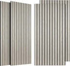 4 Pack Large Acoustic Panels 47.2”x23.6”, Decorative Acoustic Wall Panel, Sound Proof Panel with Simulated Wood Grain Finish, for Office,Home Theater,Studio,Living Room, Natural Oak