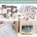 bloom daily planners 2026 Hardcover Calendar Year Goal & Vision Planner (January to December) - Monthly & Weekly Agenda Organizer - 7.5" x 9" - Ocean Oasis