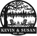 Personalized Mountain Campfire Sign, Custom Fire Pit & Campsite Decor, Metal Outdoor Camping Sign, Personalized Camping Gifts, Custom Campfire Name Sign, Camper Decor, Unique Outdoor Wall Art
