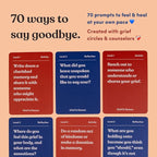 Grief is Human | Family & Friends Conversation Cards for Grieving | 70 Cards to Help You Process The Journey of Loss | Therapy for Adults