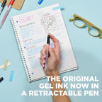 SAKURA Gelly Roll Retractable Gel Pens Colored - Opaque Color Set - Medium Point Ink Pen for Journaling, Art, or Drawing - Colored Gel Pens with White, Gold & Silver Ink - 10 Pack