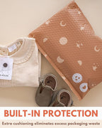Bubble Mailers 8.5 x 12 Inch- 100 pack Biodegradable Shipping Bags for Clothes - Impack Self-Seal Protective Thick Mailing Envelope for Accessories & Clothing - Celestial Tan