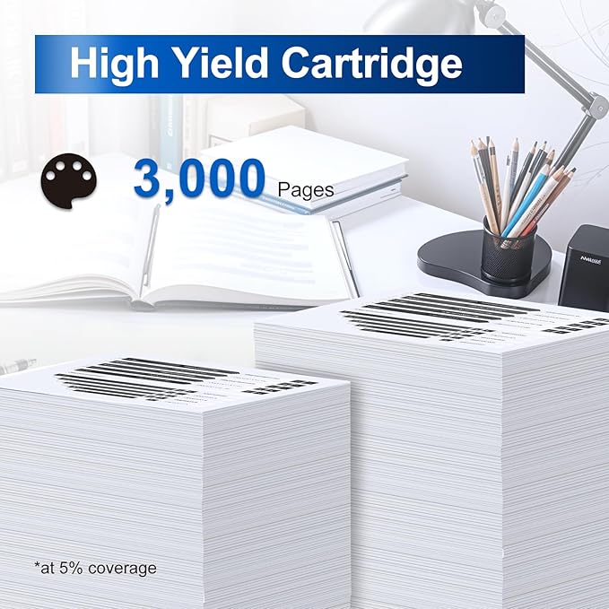 InkNI Compatible Toner Cartridges Replacement for Brother TN830XL TN830 TN 830 XL Toner Cartridges Work for HL-L2460DW DCP-L2640DW HL-L2480DW HL-L2400D HL-L2405W MFC-L2820DW Printer (Black, 2 Pack)